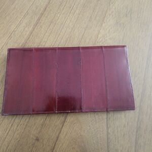 Red Eel Skin Wallet
